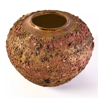 plant/Rough Iron Textured Vase-1-thumbnail