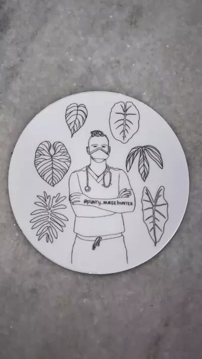 plant/ADD ON ONLY Planty Nurse Hunter Sticker-0-thumbnail