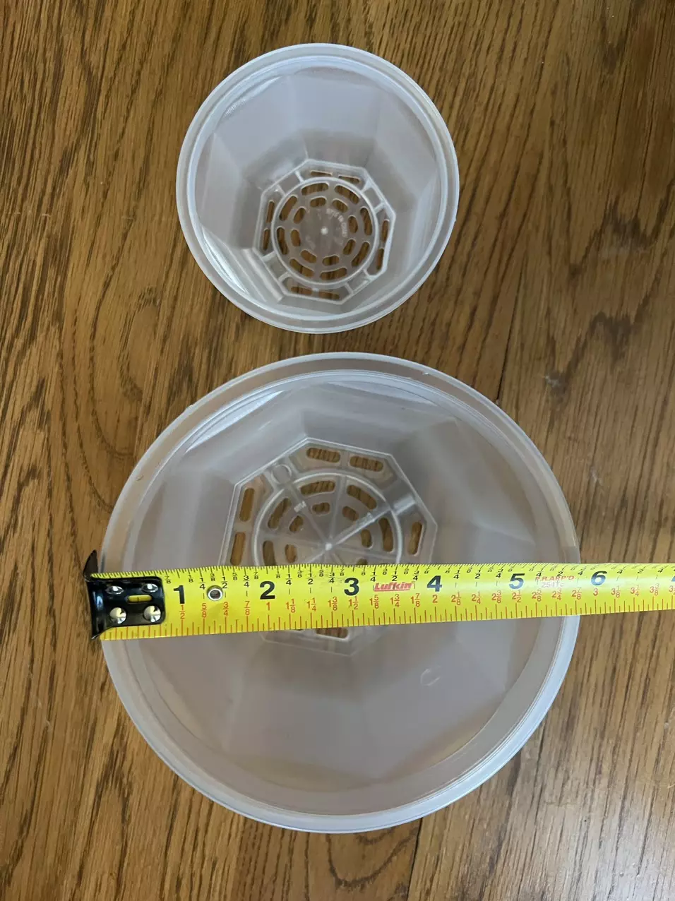 plant/10 packs 5.8” x 3.5” depth Clear hanging pots-1