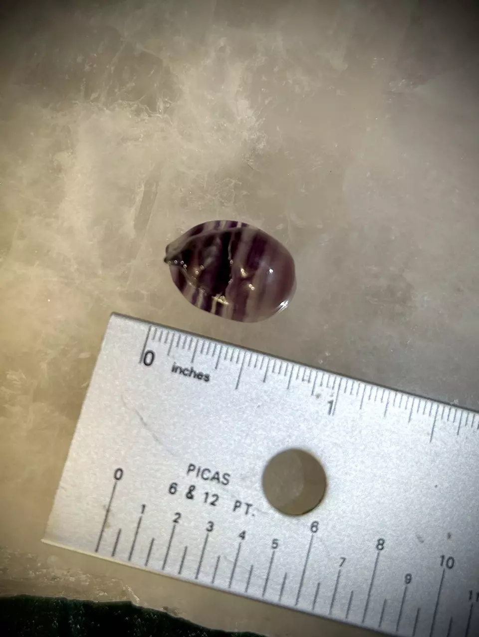 plant/Rainbow Fluorite Carving XXS - Sleeping Cat-1