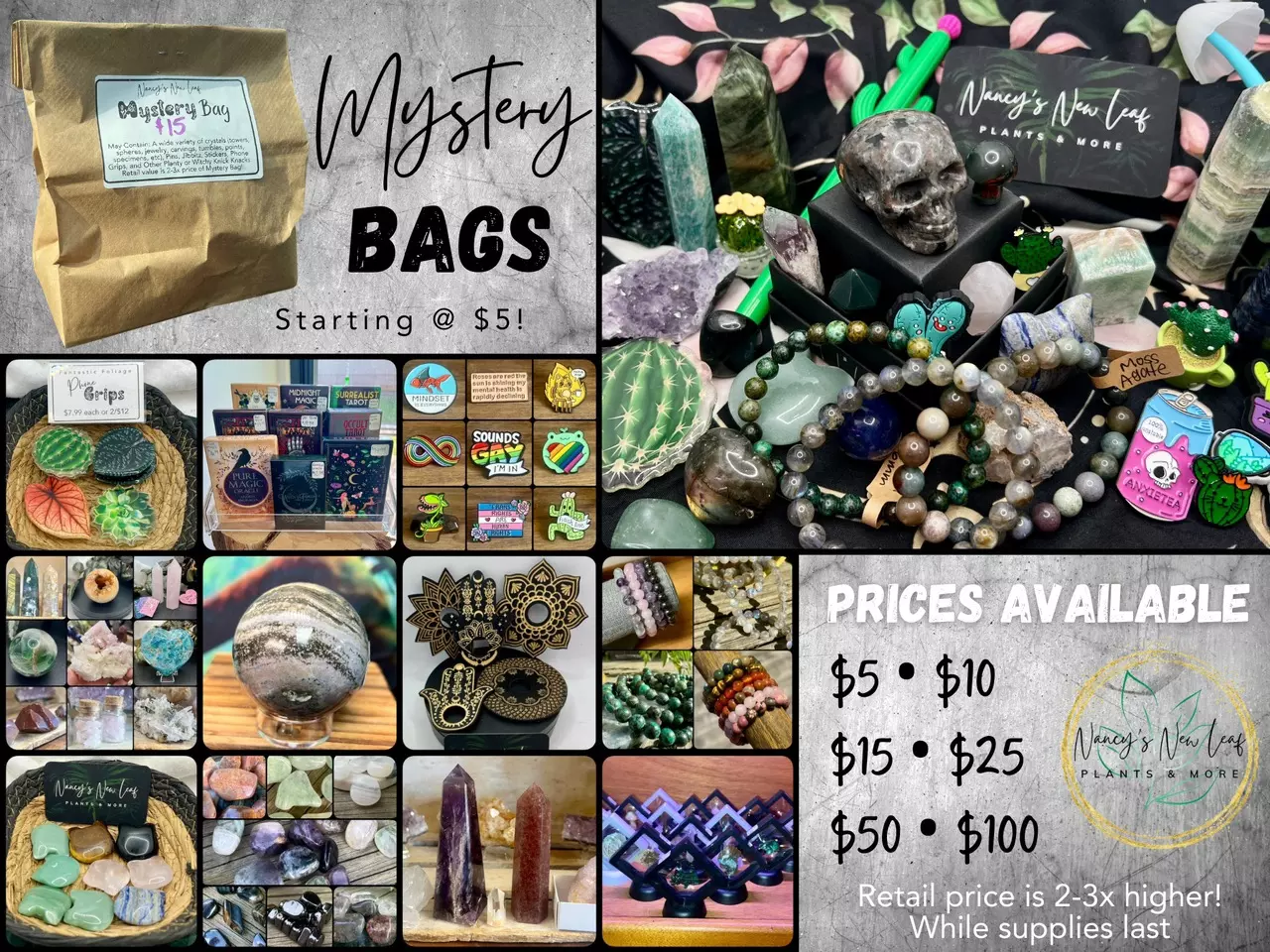 plant/$25 Crystals & Accessories Mystery Bags-0