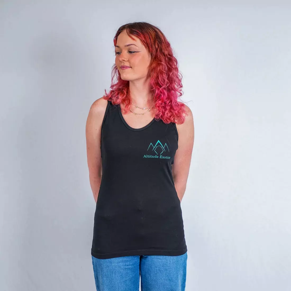 plant/Altitude Exotics logo Racerback Tank-0