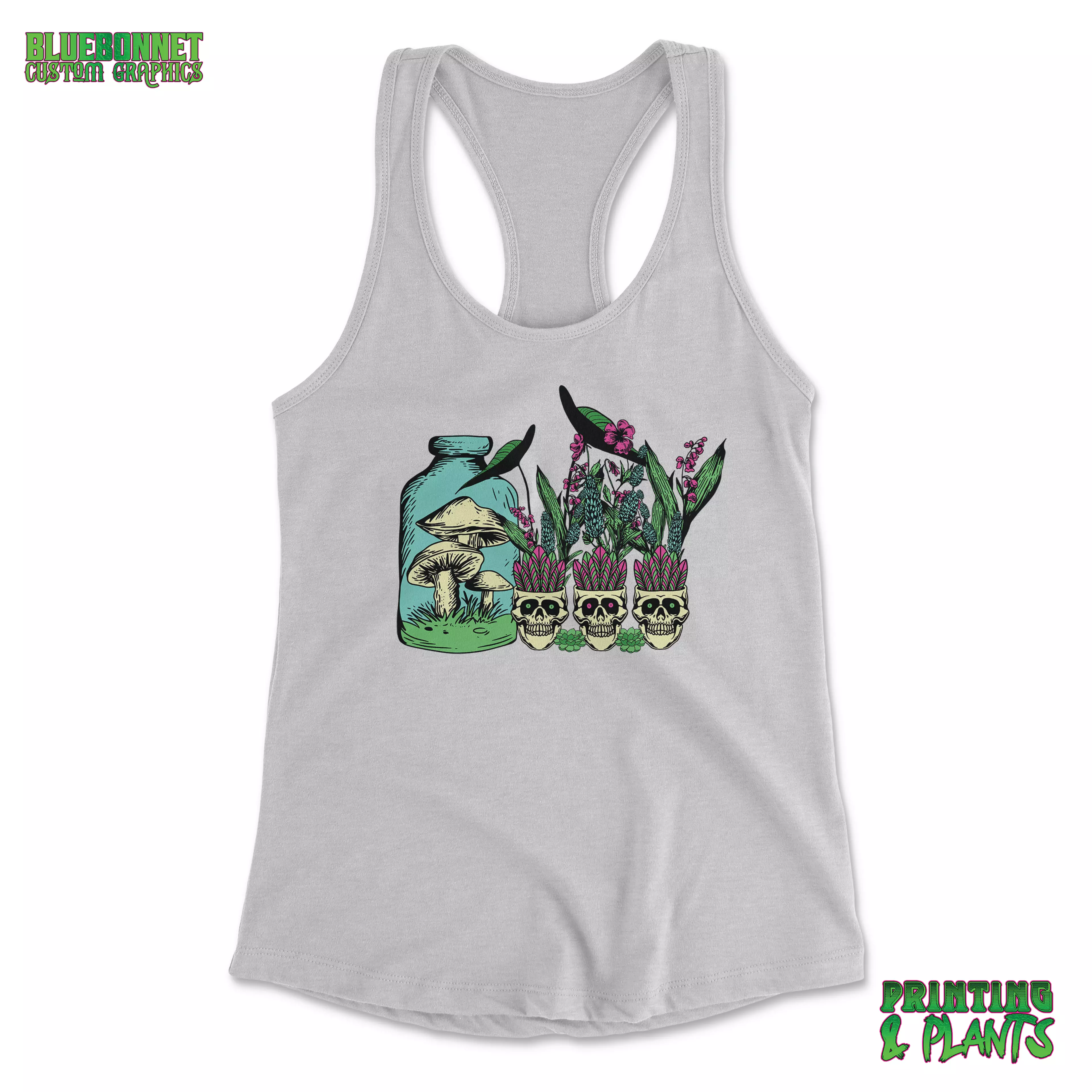 plant/Ladies 2X - Mushroomie Dreams Tank-0