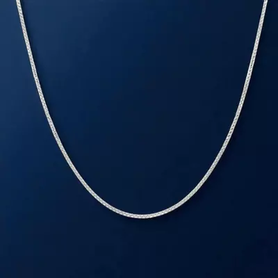 plant/16" Box Chain in Rhodium Plated 925 Sterling Silver-0-thumbnail
