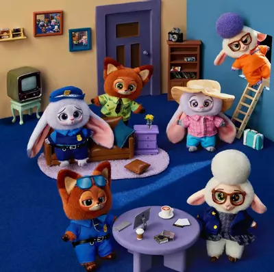 plant/1Box Zootopia Miniso Furry  Doll Blind Box-0-thumbnail