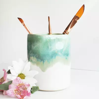 plant/Granulating Green Brush Holder/Vase-0-thumbnail