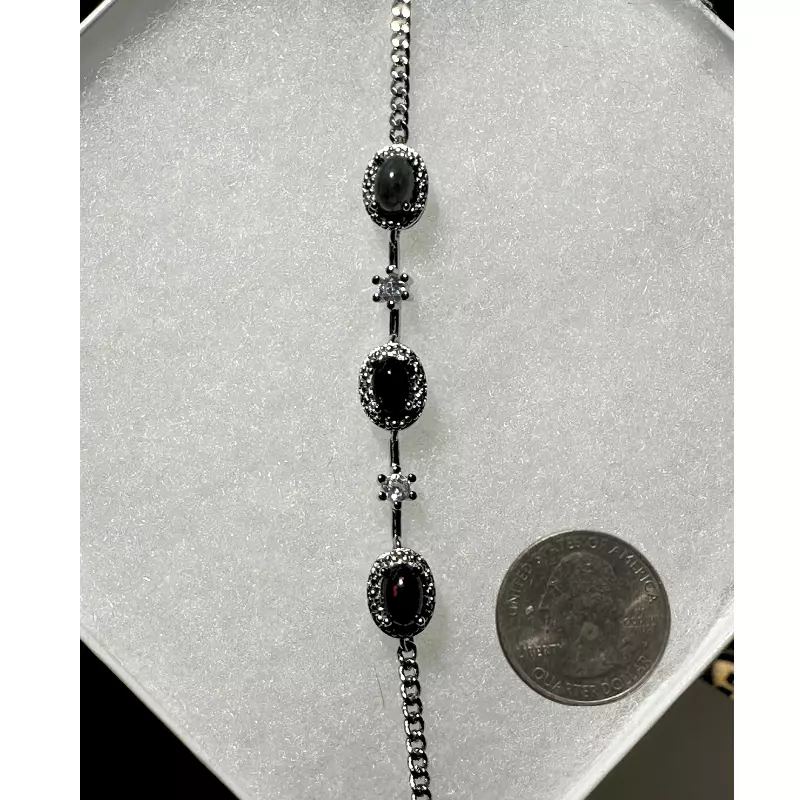 plant/Black Opal Crystal Bracelet-1