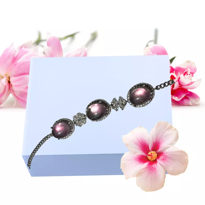 plant/Purple Fluorite Bracelet-0