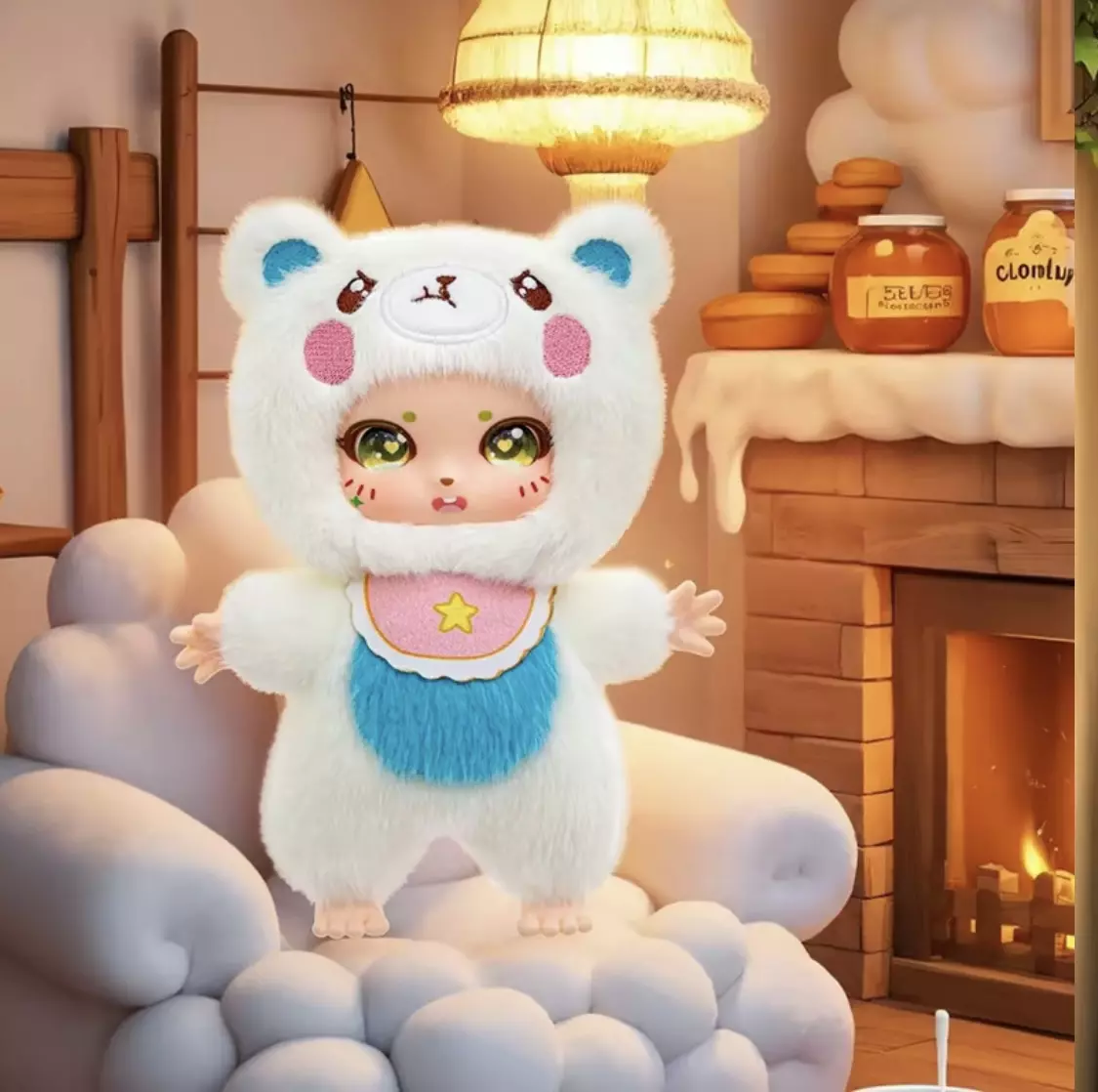 plant/ Pendant Vinyl Face Plush Doll 5.9in-0