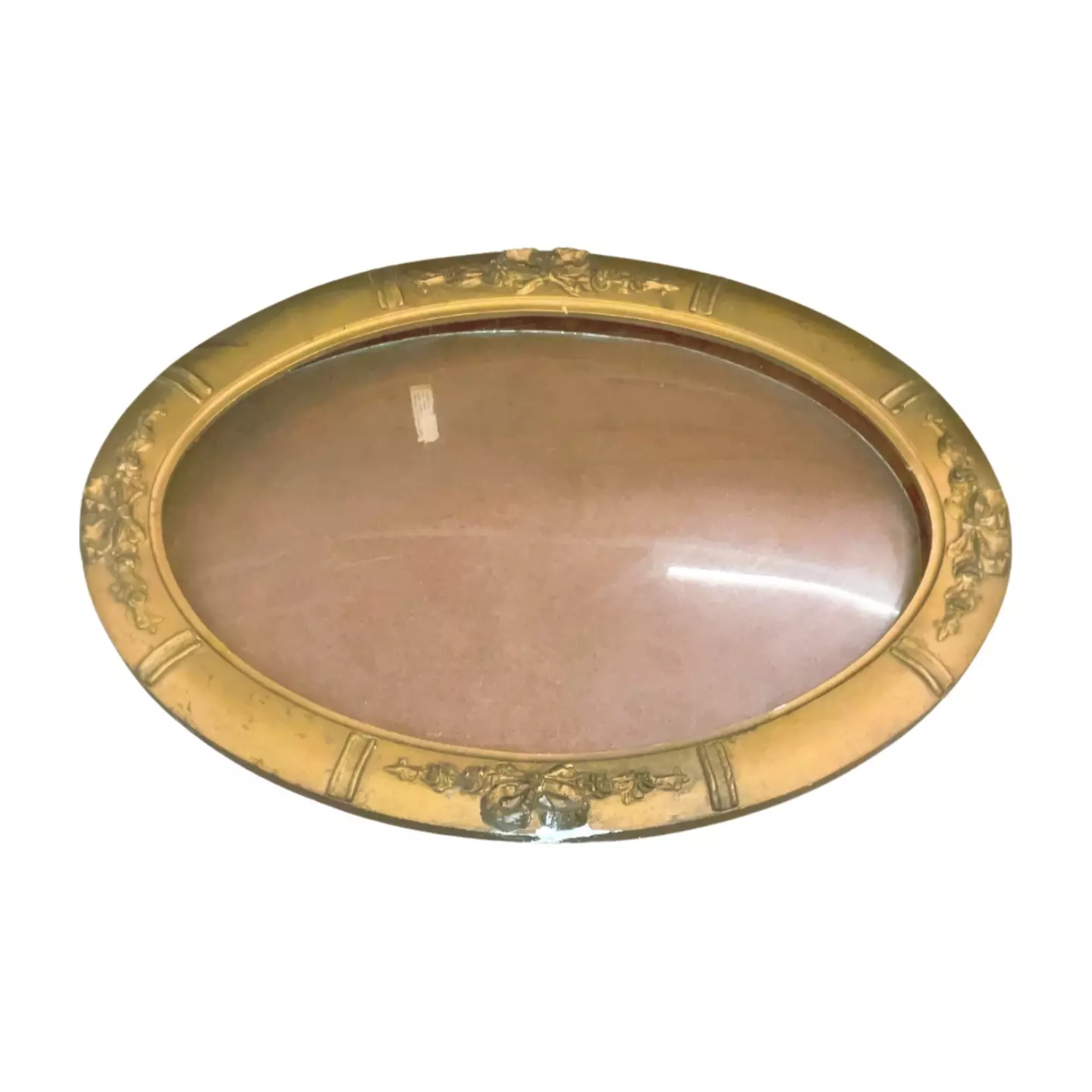 plant/17x23 art deco gold gilded convex frame -0