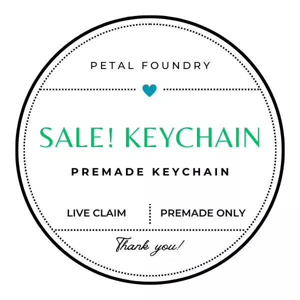 plant/SALE! KEYCHAIN - PREMADE KEYCHAIN-0