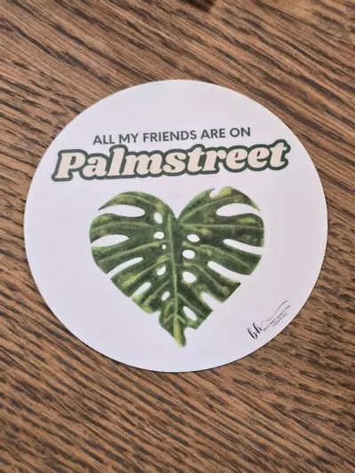 plant/All My Friends Are On Palmstreet Sticker 3"-0-thumbnail