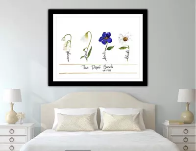 plant/8x10”- 4 names Birth Flower portrait-0-thumbnail
