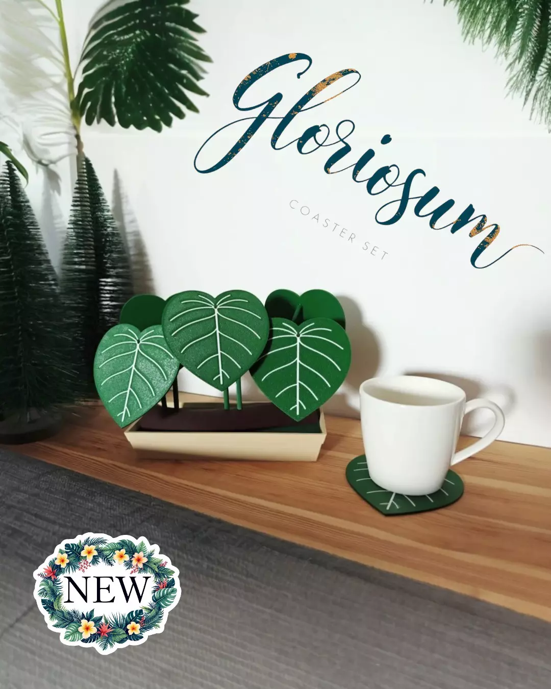 plant/Gloriosum Coaster Set-0