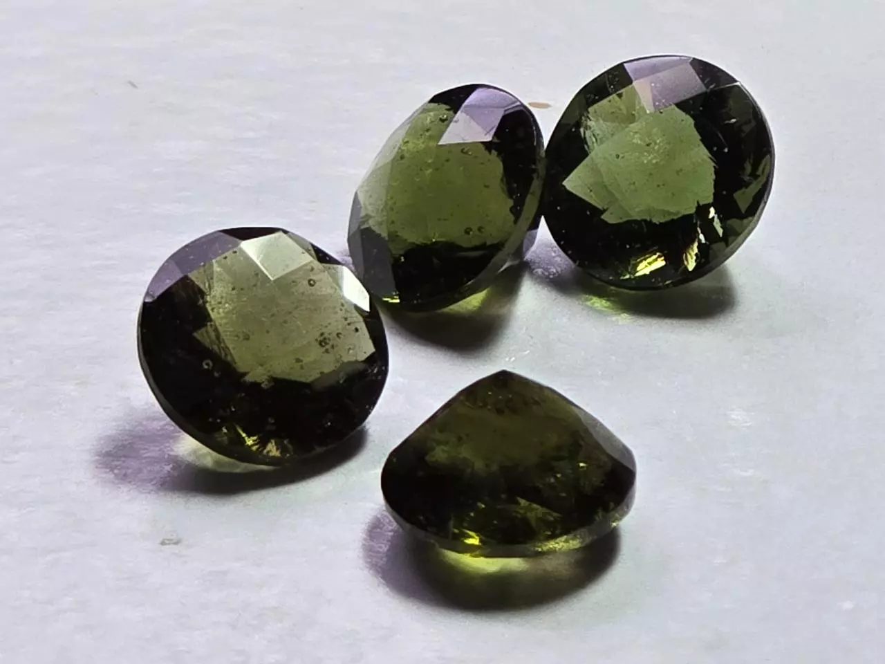 plant/Moldavite roughly 1.5ct 8 mm c b sold separately price for one-0