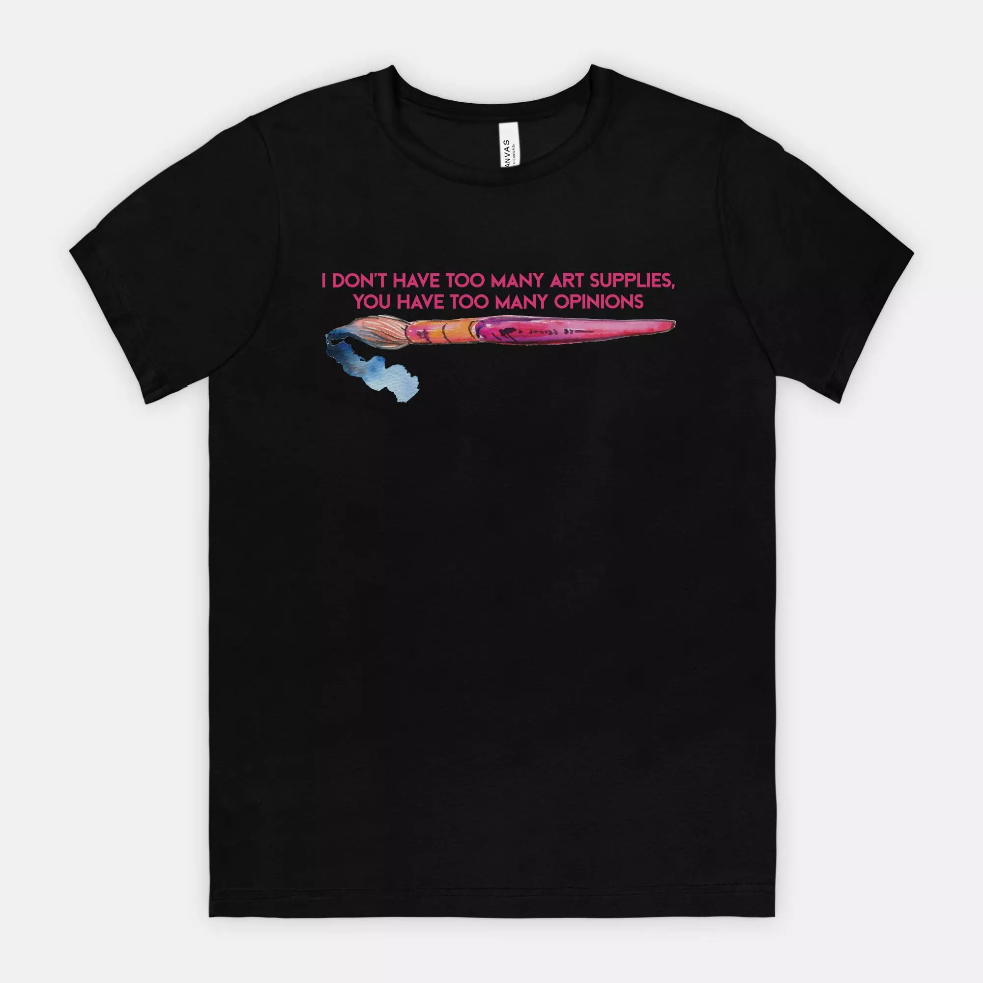 plant/Too Many Art Supply Opinions T-Shirt (*more colors available)-0