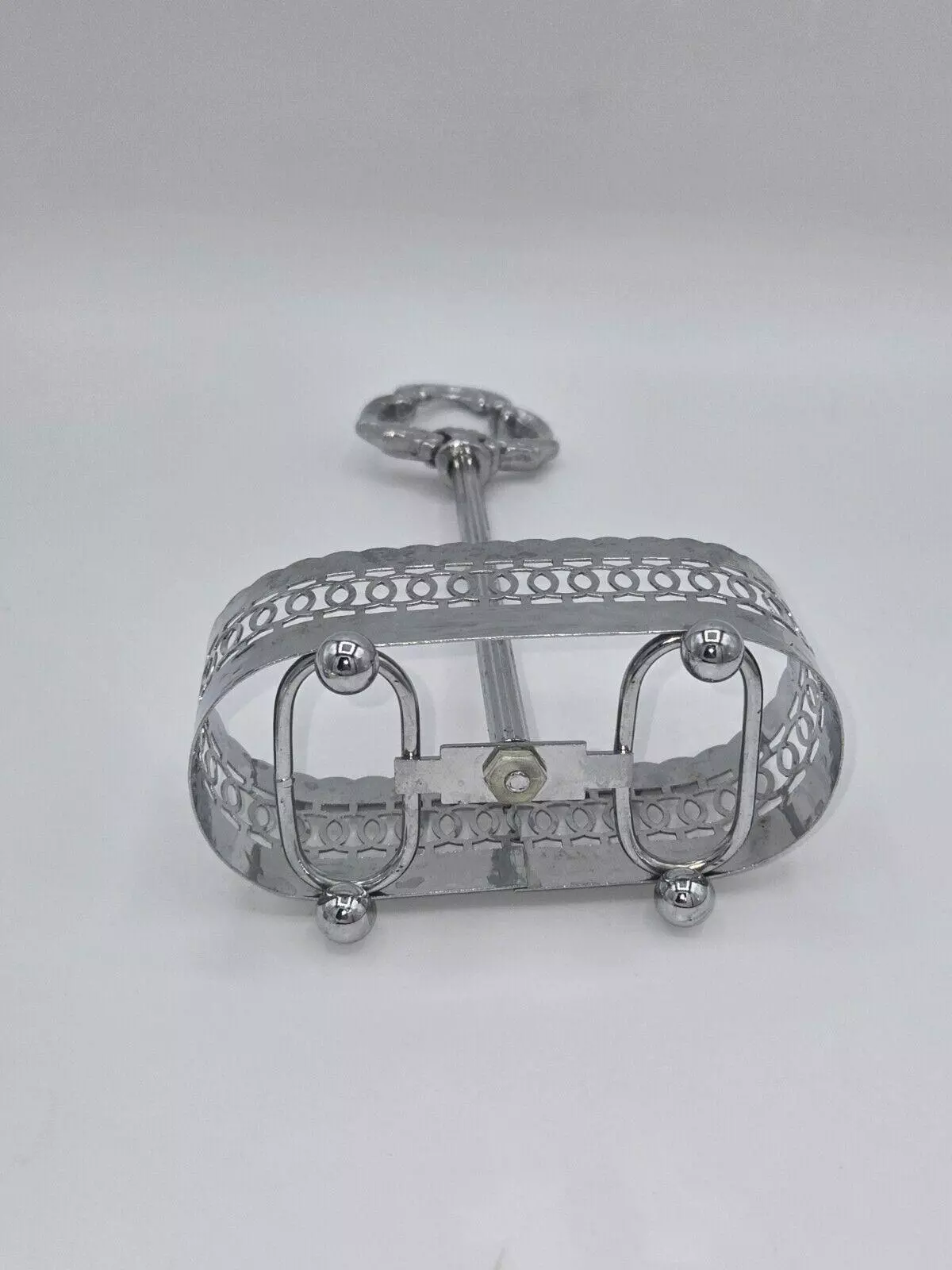 plant/Vintage Chromium Plate Salt & Pepper Shaker Set England-6