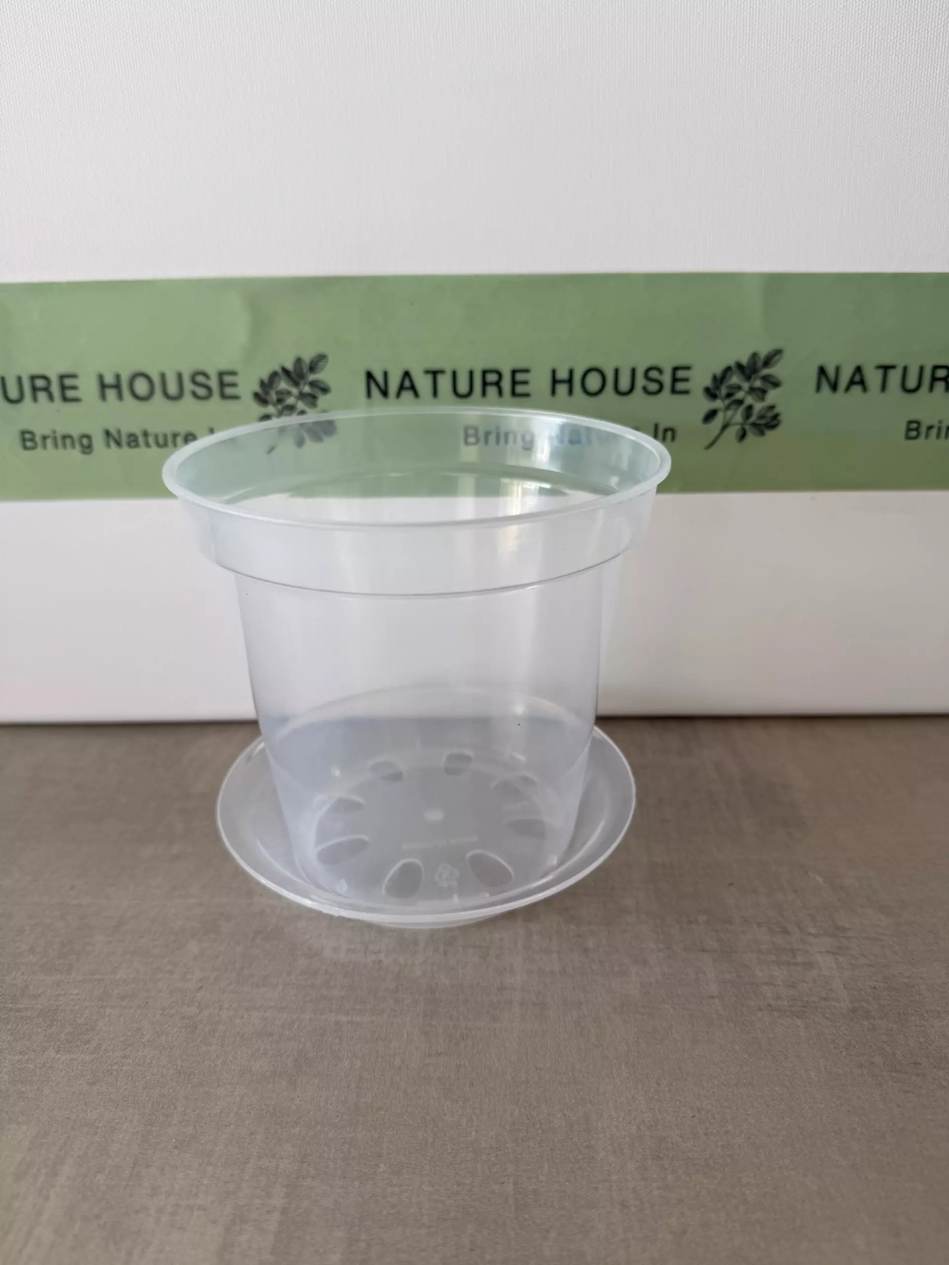 plant/Clear Rigid Pot and Saucer 5"-0