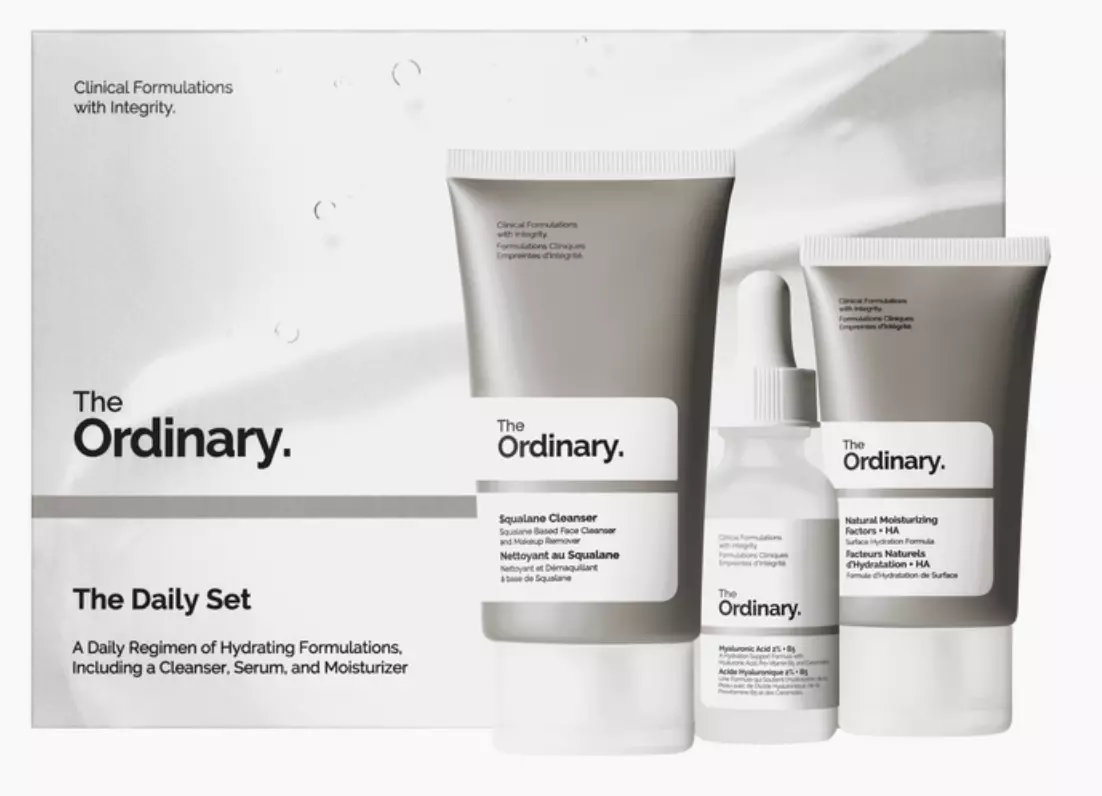 plant/The Ordinary The Daily Set (Cleanser + HA + Moisturizer)-0