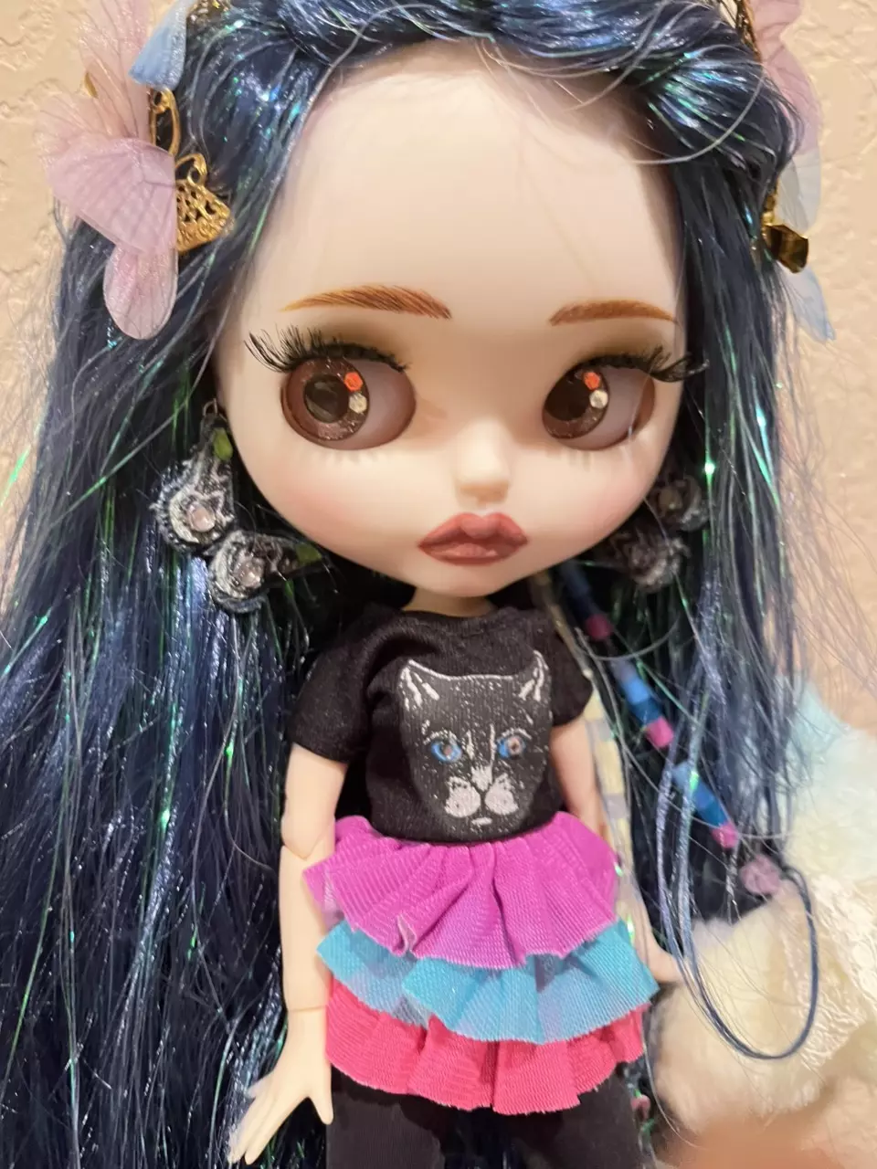 plant/Butterfly garden fairy custom blythe doll-0