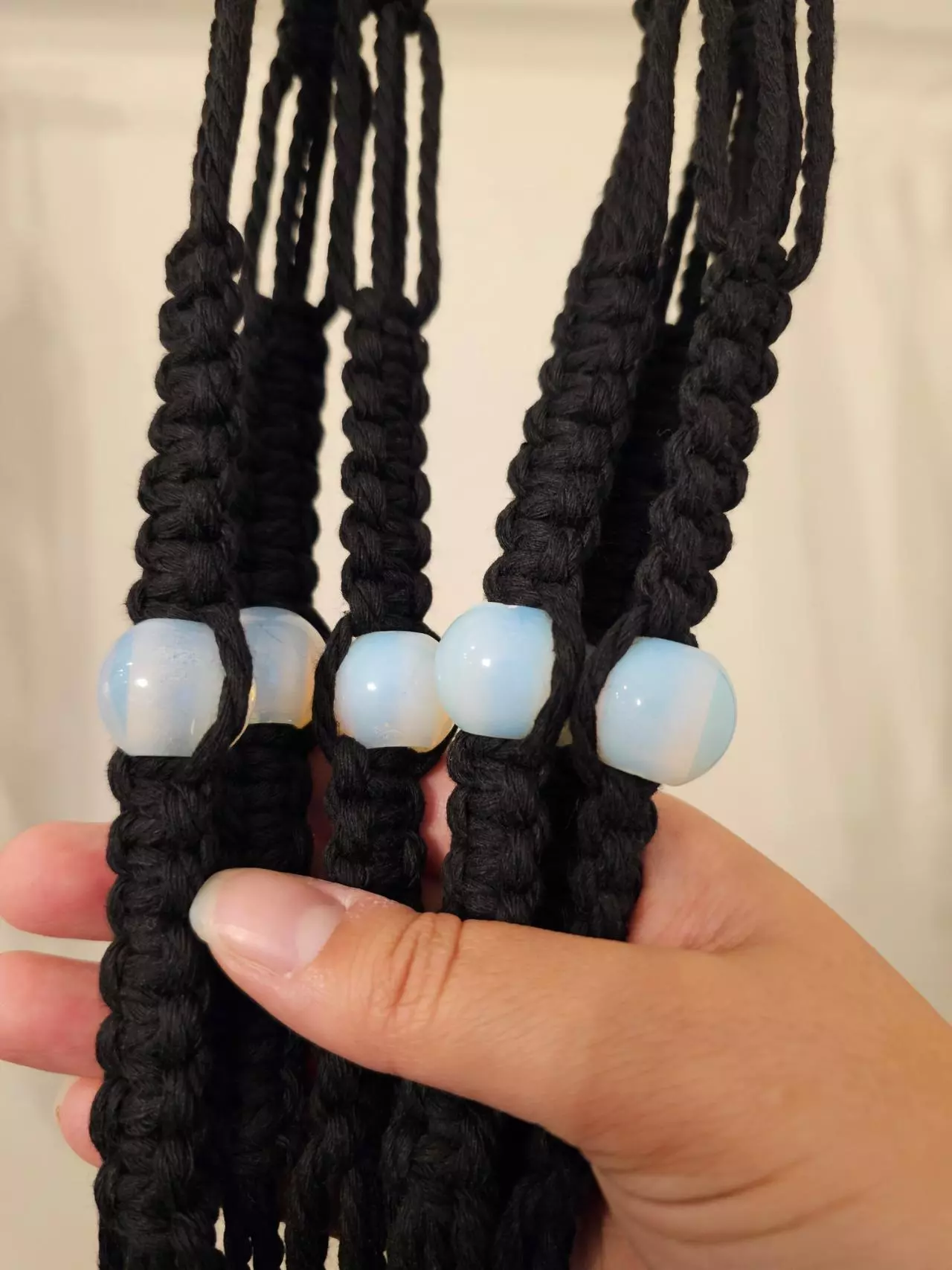 plant/Crystal bead plant hanger (MADE TO ORDER)-0