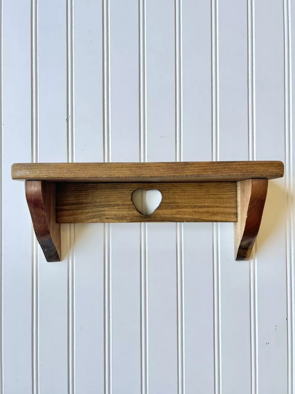 plant/vintage Wooden heart shelf-0