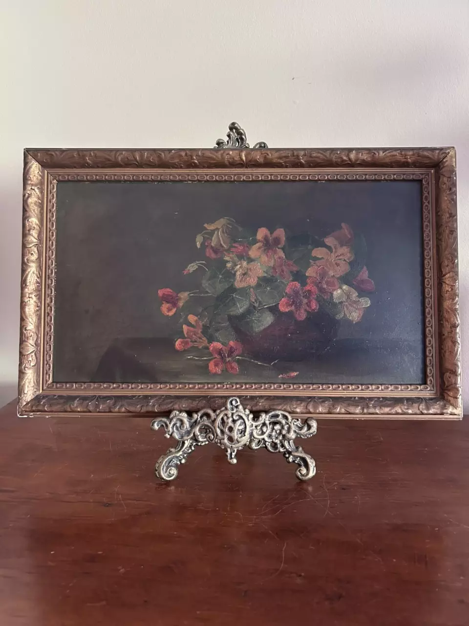 plant/Moody Oil Painting on Board-0