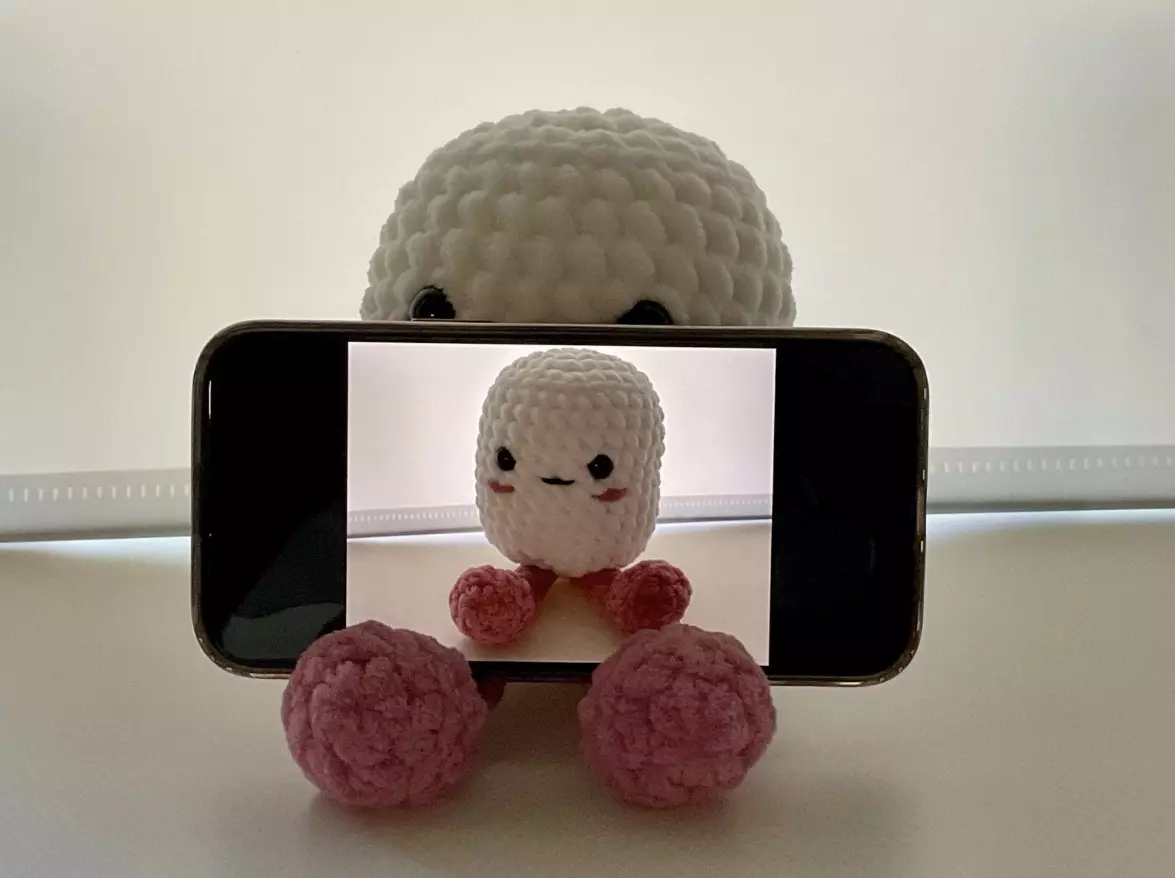 plant/Kawaii Marshmallow Desk Buddy Phone Holder | Cute Plush Phone Stand |-0
