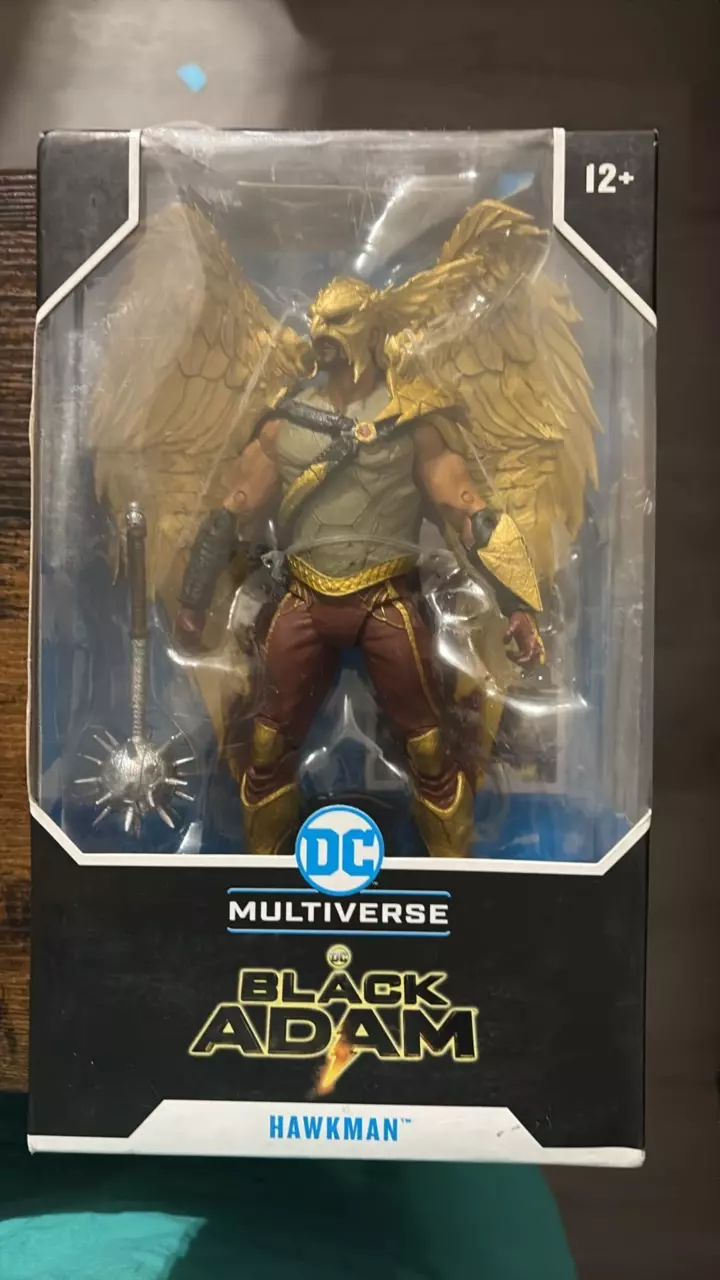 plant/2022 McFarlane DC Multiverse Black Adam Hawkman Action Figure (some box damage)-0