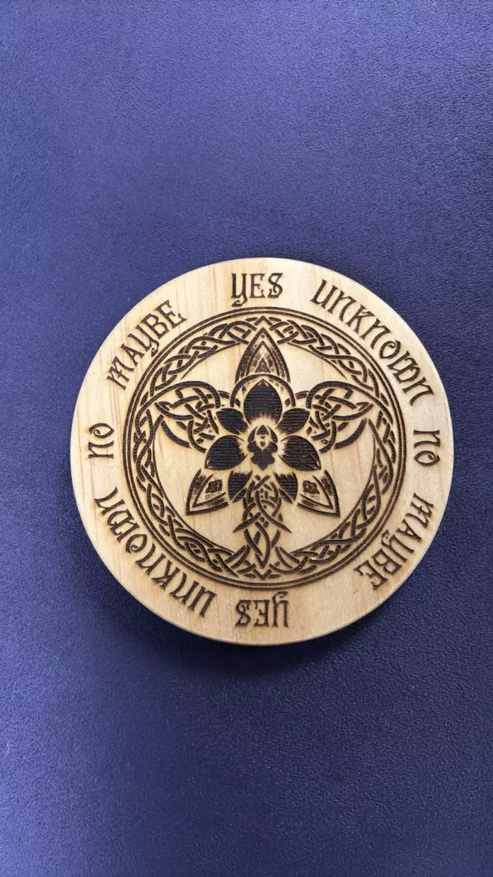 plant/Wood burned pendulum board-0