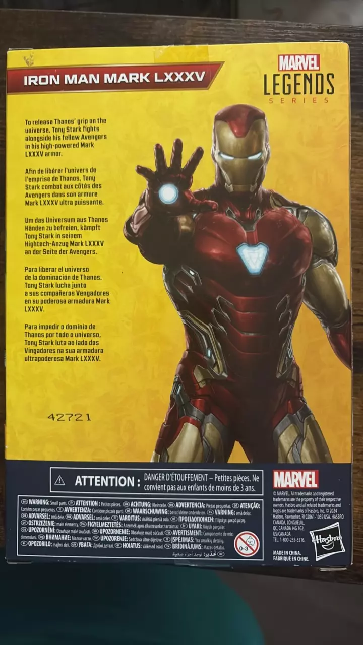 plant/Marvel Legends Iron Man Mark LXXXV Action Figure (box damaged)-1