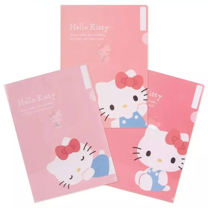 plant/Sanrio Expressions 3-pc Clear File Folder Set-0