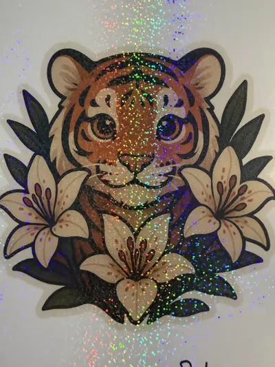 free_shipping/Dot Holo Laminate | FOR STICKERS & MAGNETS-0-thumbnail