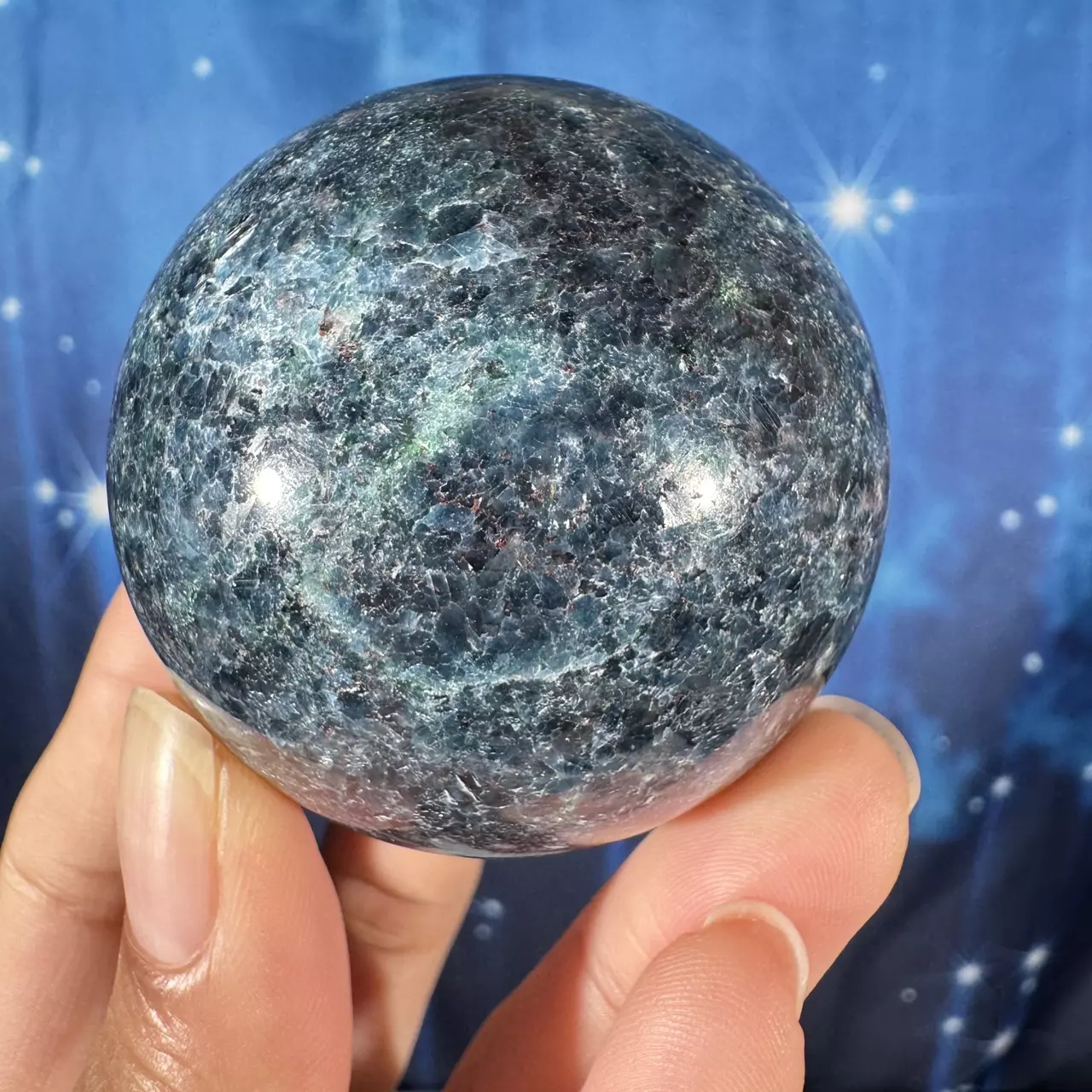 plant/Ruby Kyanite sphere- 42d-8