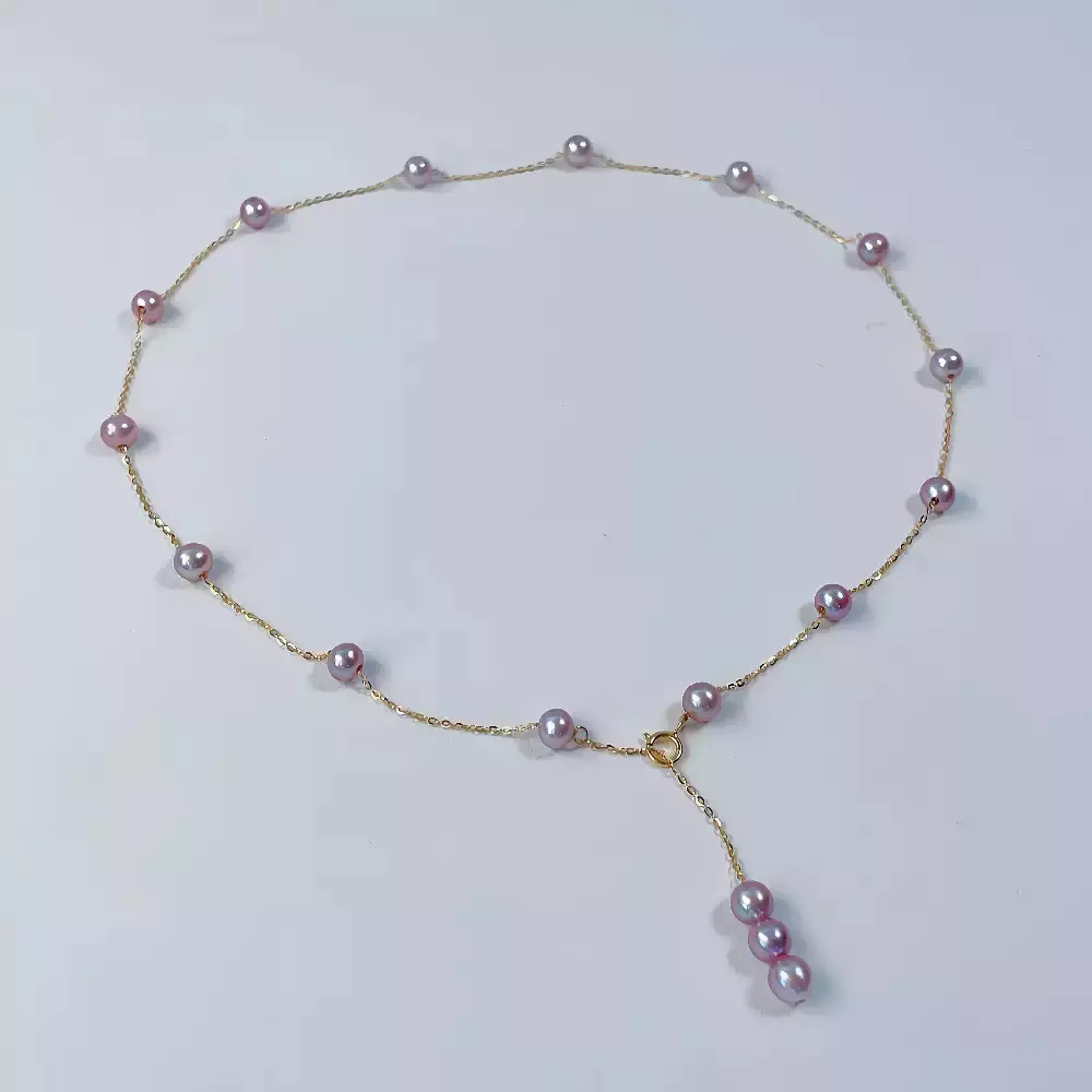 plant/baby’s breath S925 necklace -0