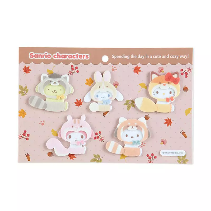 plant/Sanrio Forest Animals Felt Stickers-0