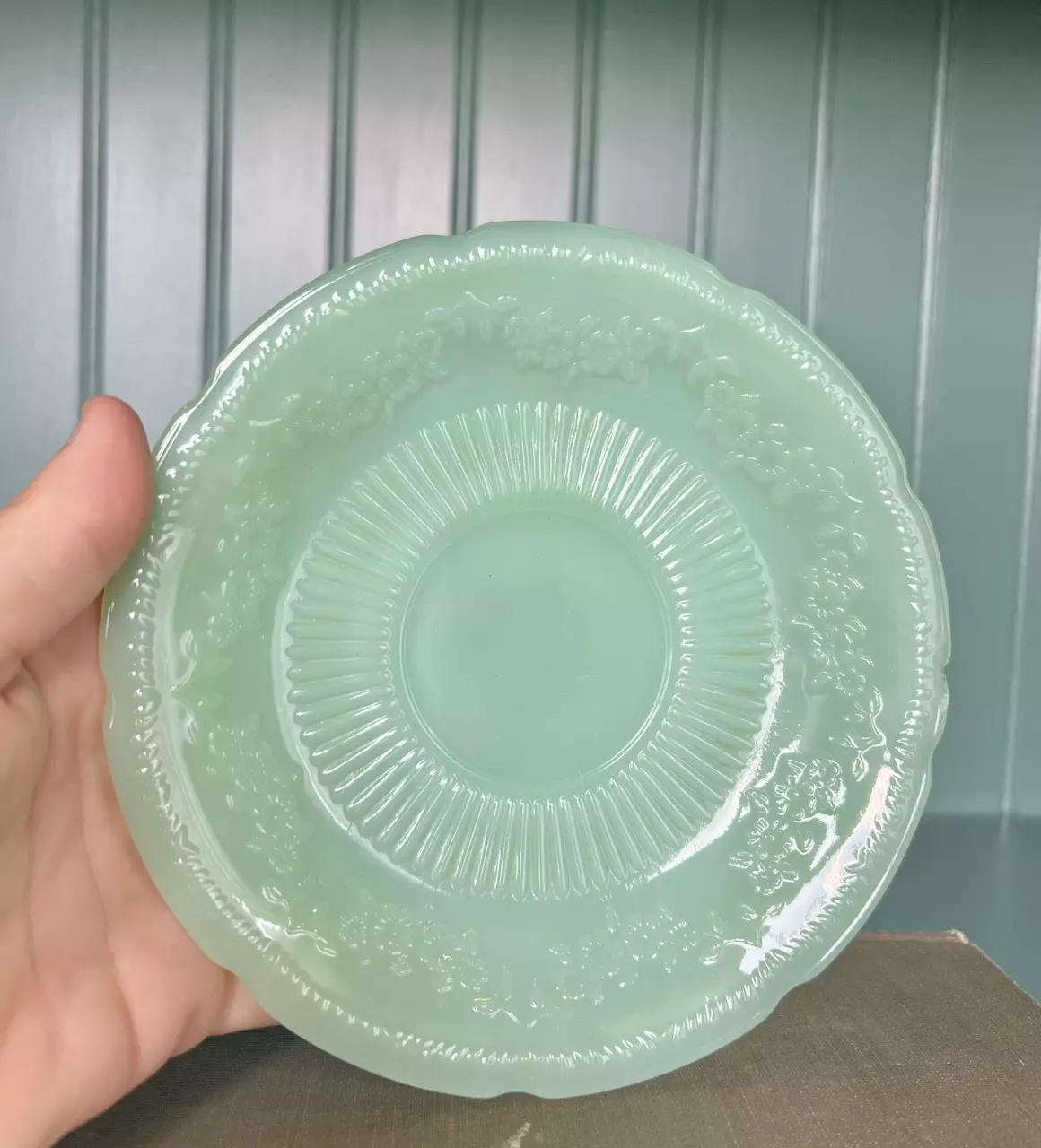 plant/Jadeite Tea Cup & Saucer Set-1