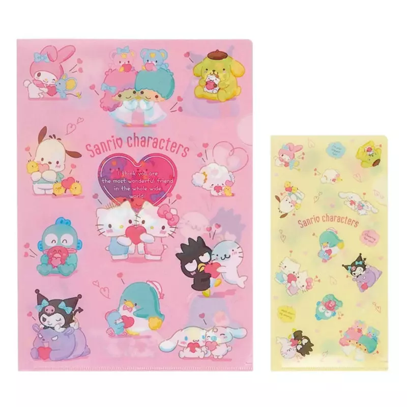 plant/Sanrio Characters Wonderful Friend Clear File Set-0