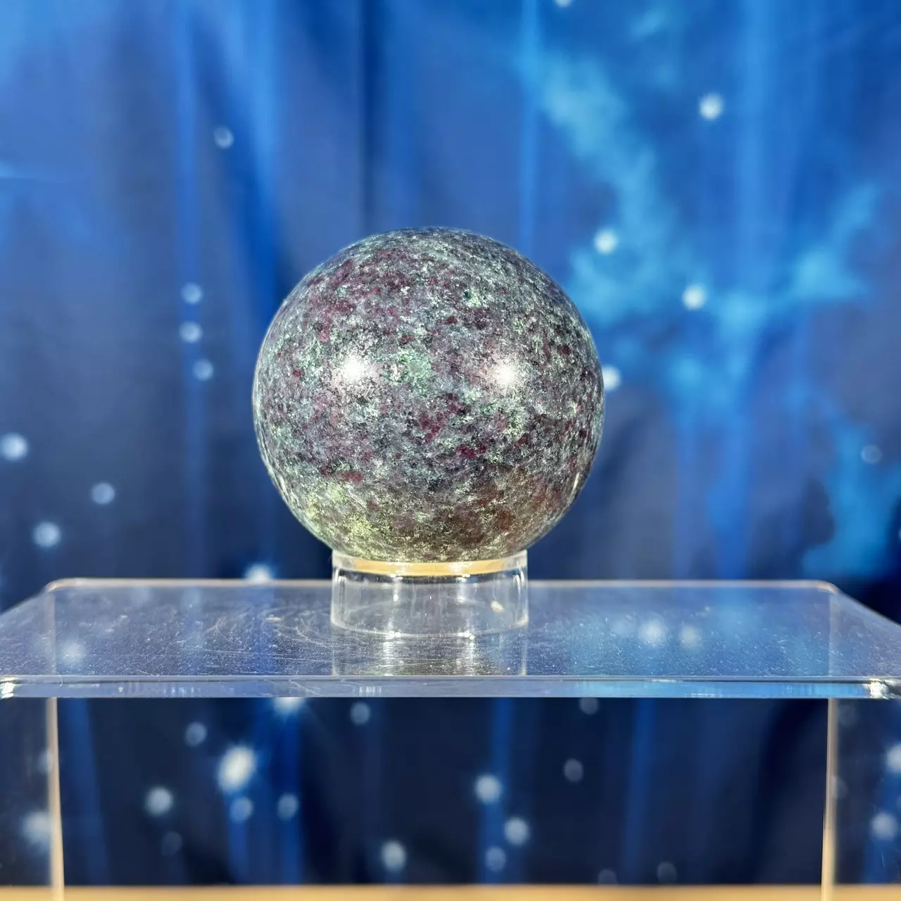 plant/Ruby Kyanite sphere- 77a-1
