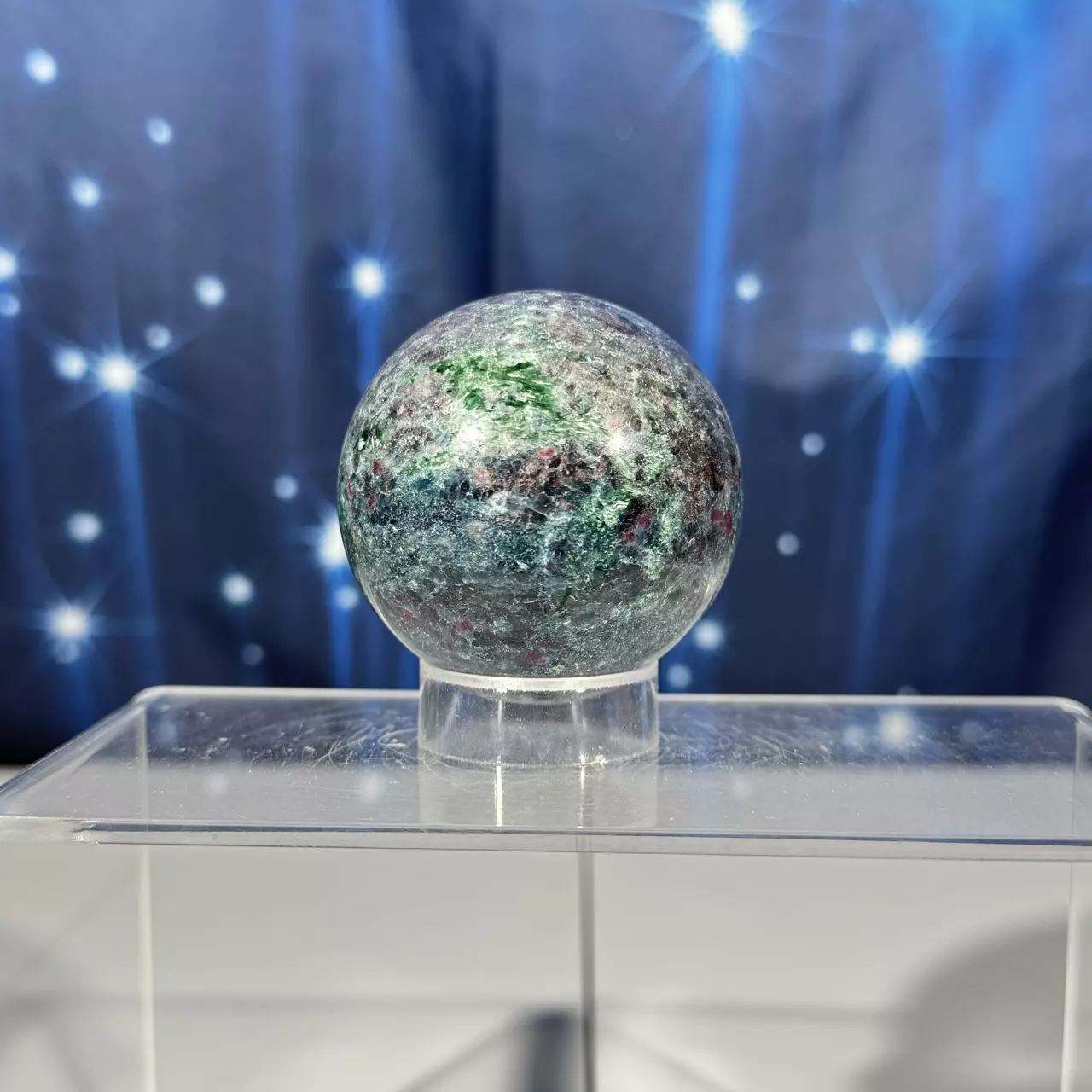 plant/Ruby Kyanite sphere- 41p-1