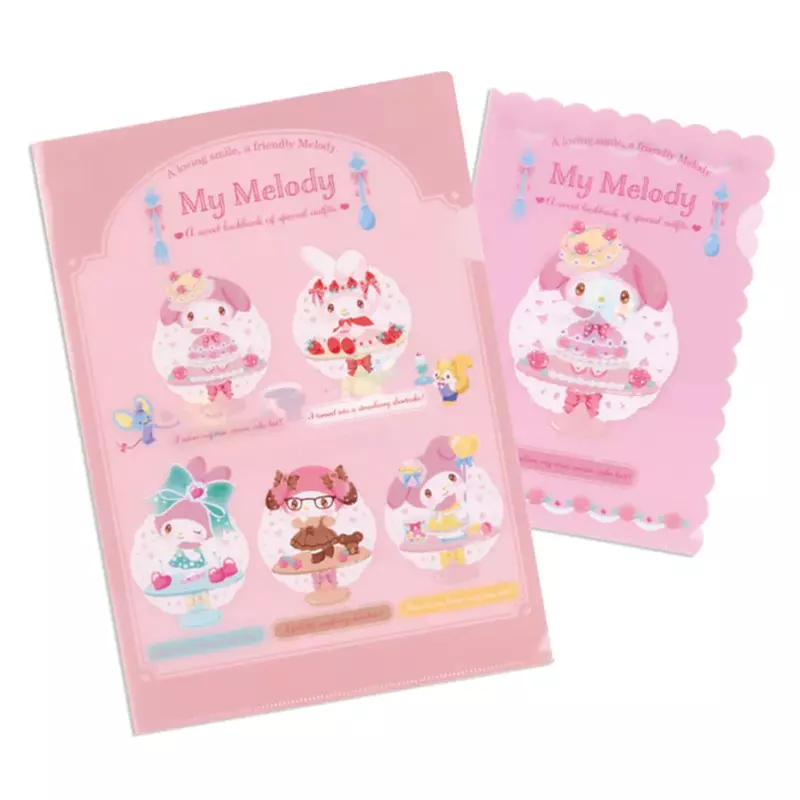 plant/My Melody Sweet Lookbook Clear File Set-0