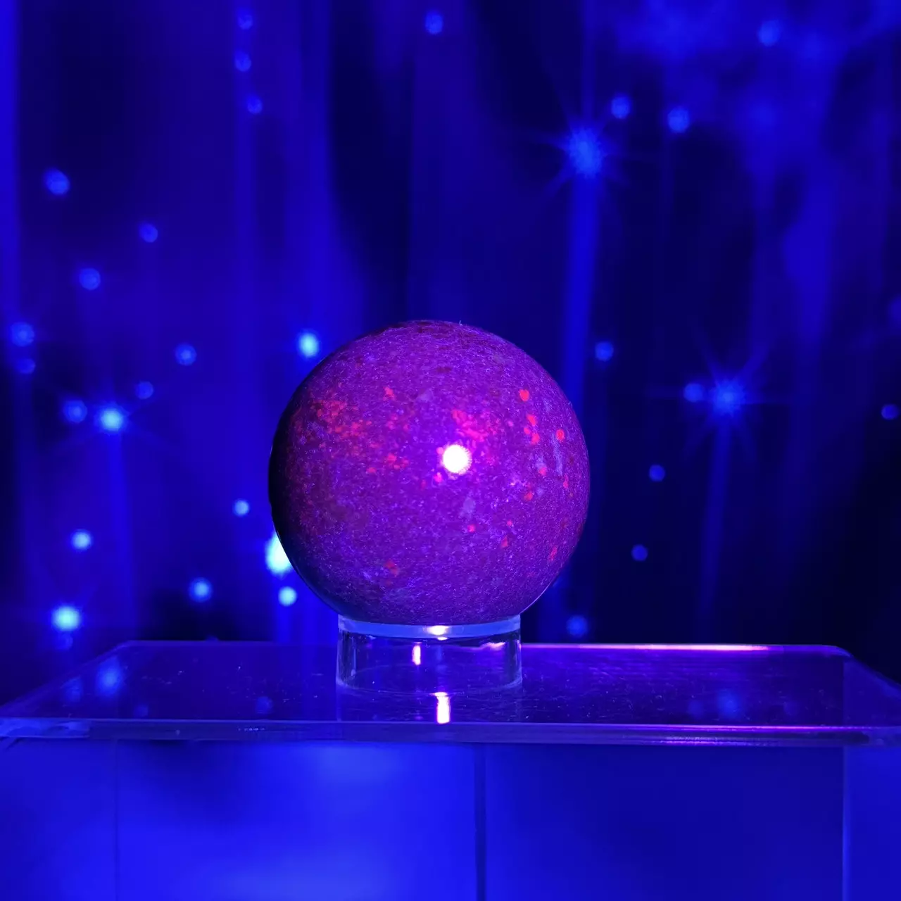 plant/Ruby Kyanite sphere- 42d-0