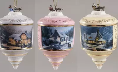 plant/Bradford Edition Thomas Kincade Heirloom Glass Ornaments-0-thumbnail