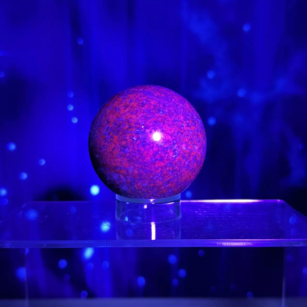 plant/Ruby Kyanite sphere- 77a-0
