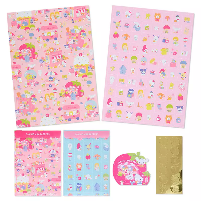 plant/Sanrio Fancy Shop Gift Wrap Set-0