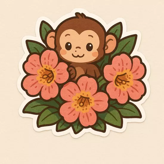 plant/Monkey | Sticker-0