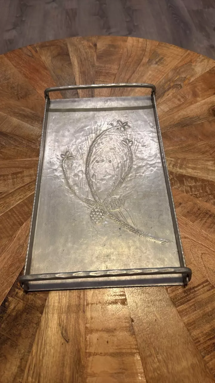 plant/Hand Wrought Tray-0