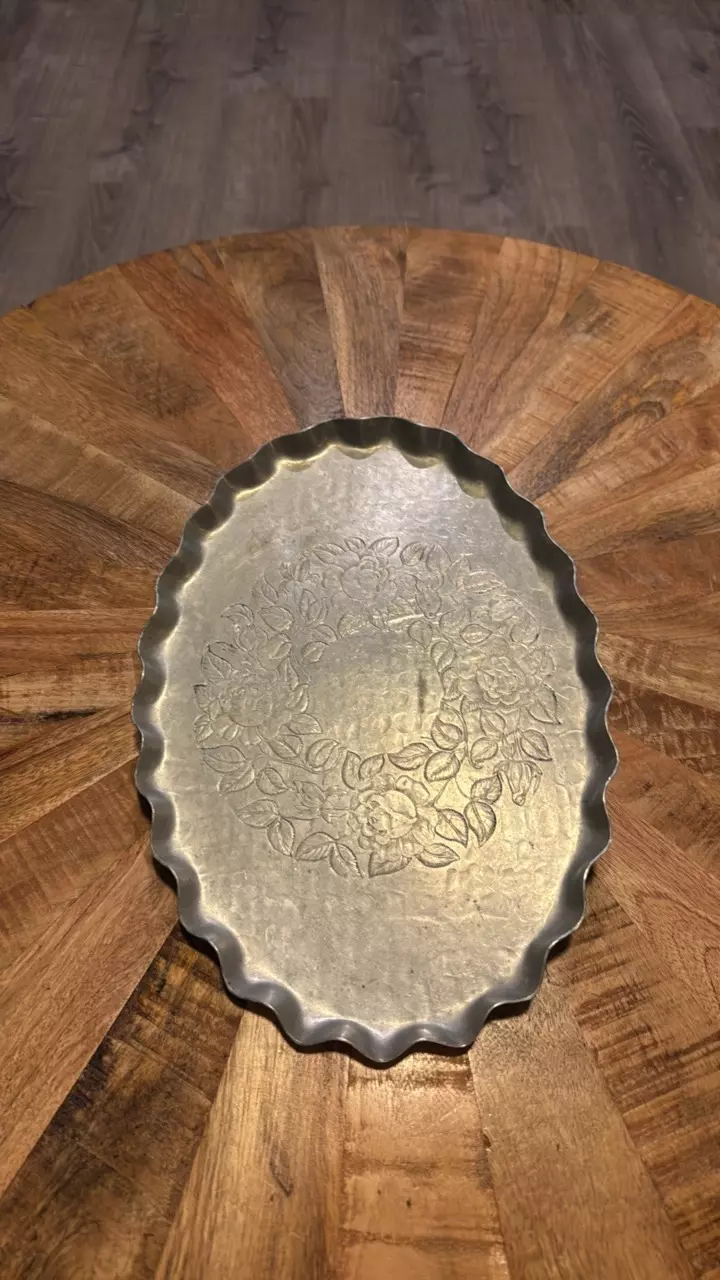 plant/Hand Wrought Tray-0