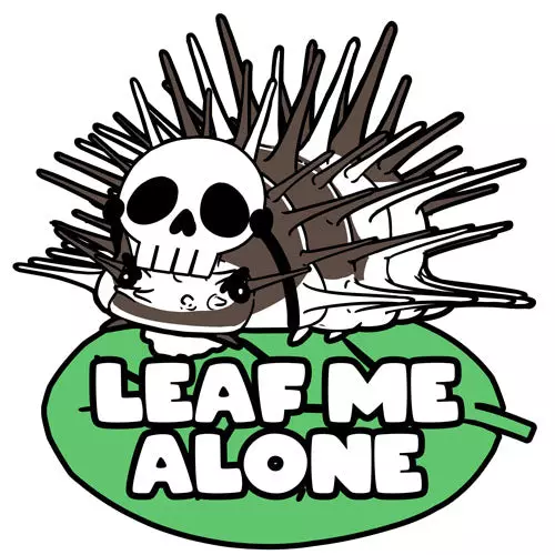 plant/Sticker - White Skull - Holographic 3"-0