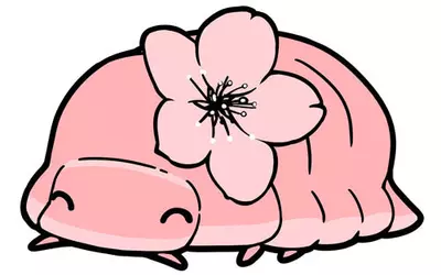 plant/Sticker - Cherry Blossoms - Glitter 3"-0-thumbnail